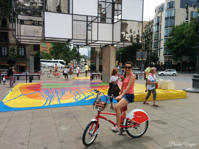 BIcicleta en Barcelona, España.