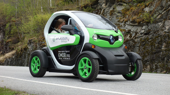 Coche eléctrico para turismo.