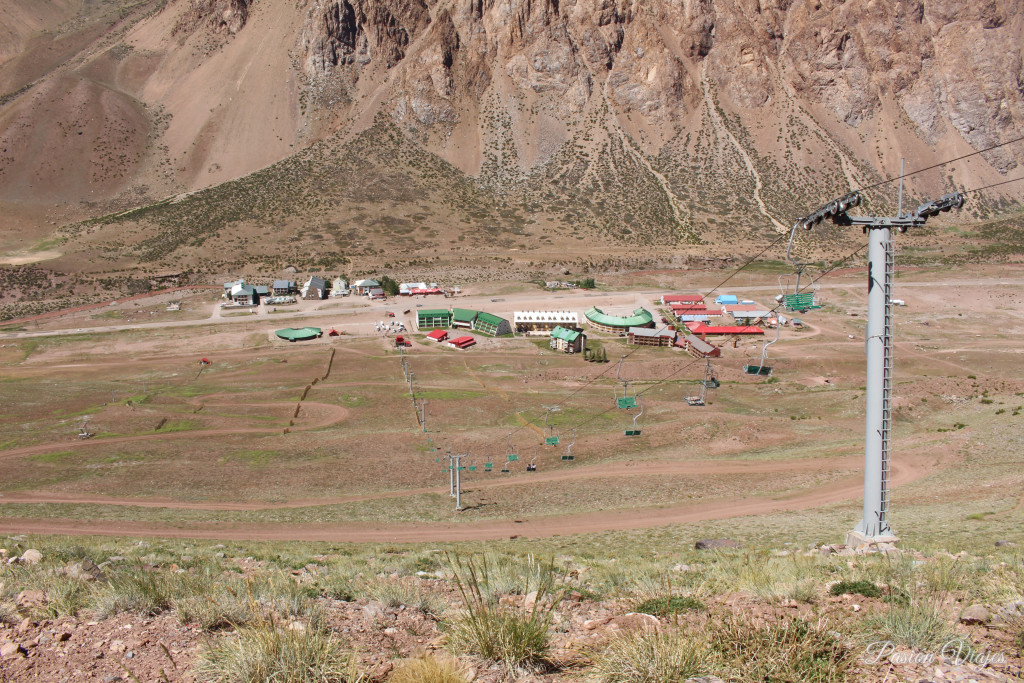 Vista desde la cima del Centro de Esquí Penitentes