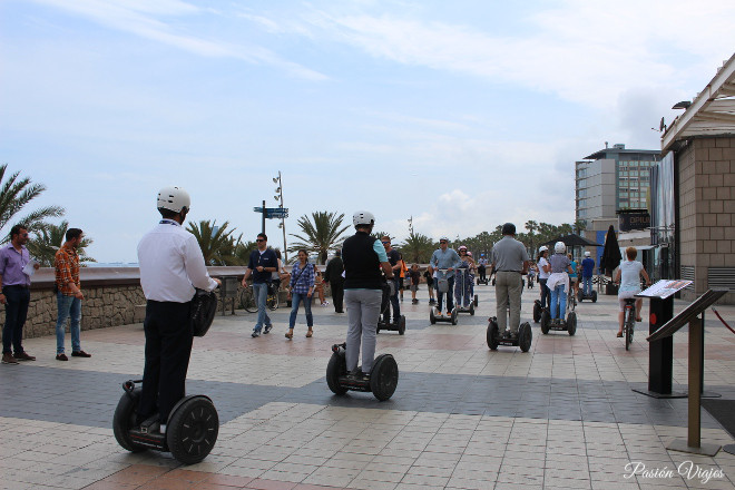 Segway en Barcelona, España.