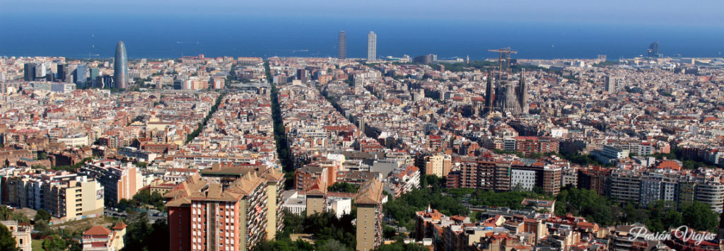 Vistas desde el mirador del Búnker del Carmel en Barcelona