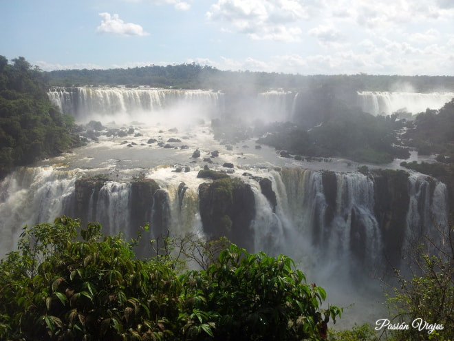 Cataratas Parque do Iguaçu en Brasil.