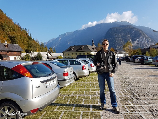 Estacionamiento en Hallstatt.