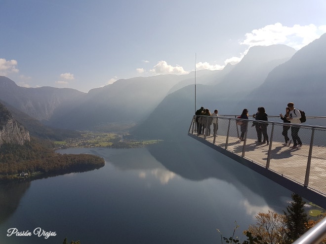 Mirador de Hallstatt en la montaña.