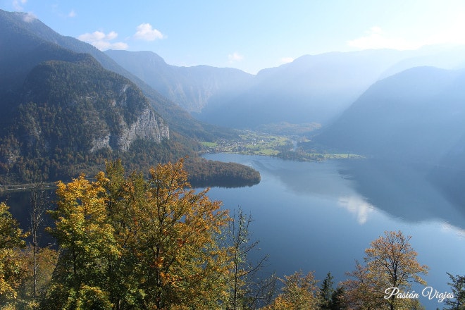 Vistas de Hallstatt desde el mirador de la mina de sal.