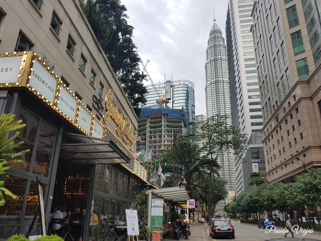 Restaurantes caros en la zona de Bukit Bintang en Kuala Lumpur.