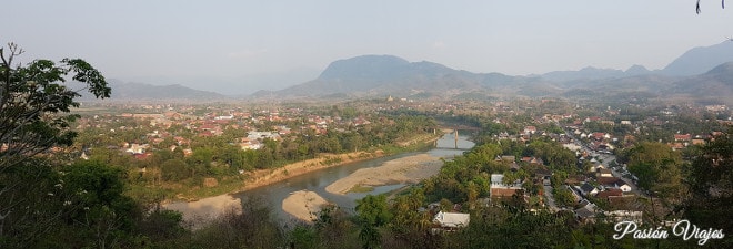 Vistas desde el mirador de Mount Phou Si.