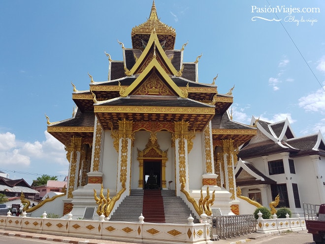 Templo budista en Vientián, Laos.