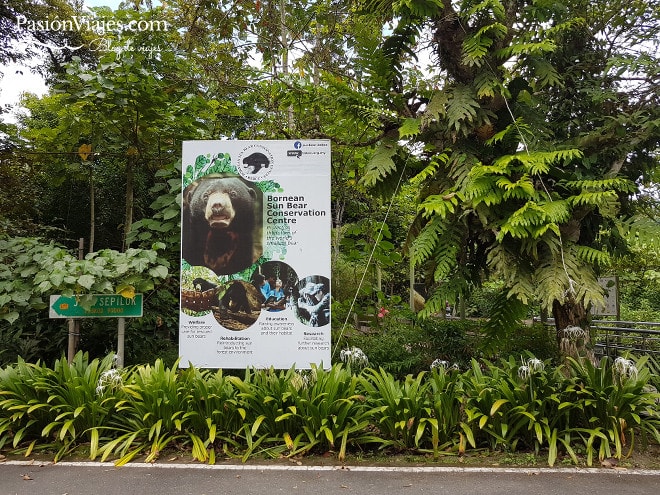 Entrada al Centro de Conservación del Oso Malayo.