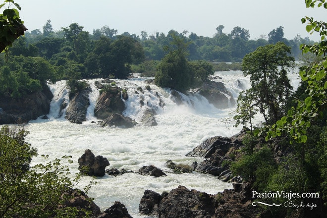 Cataratas Khone Phapheng en el sur de Laos.