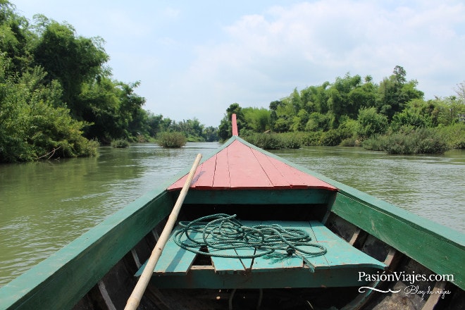 Paseo en barca por las 4000 islas del río Mekong.