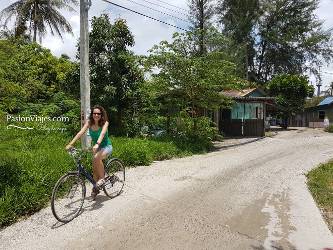 A pesar del calor y los charcos, dimos un muy grato paseo en bicicleta. 