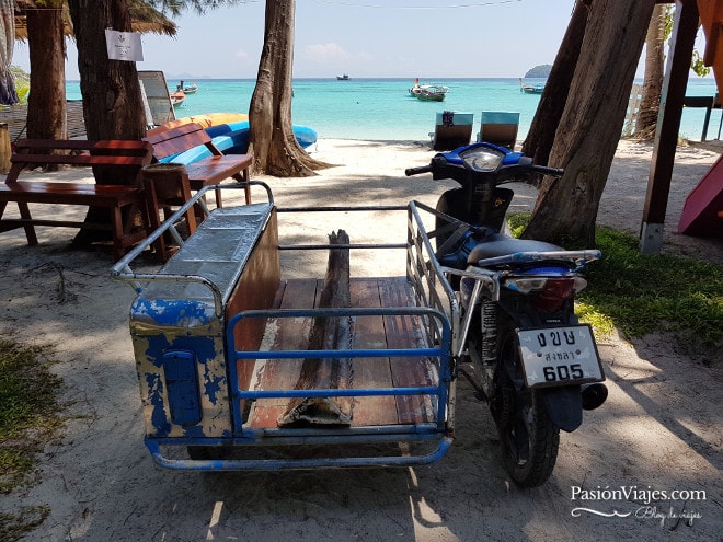 Tuk tuk en Koh Lipe.