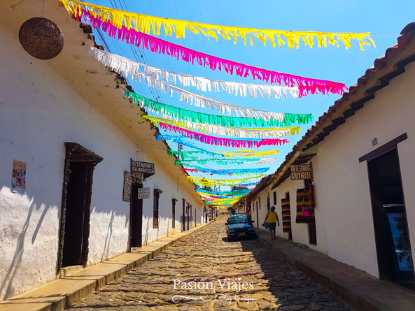 Casas del pueblo de Guane en Santander, Colombia. 