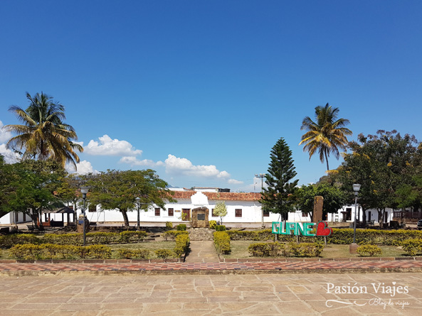 Parque central de Guane, Santander.